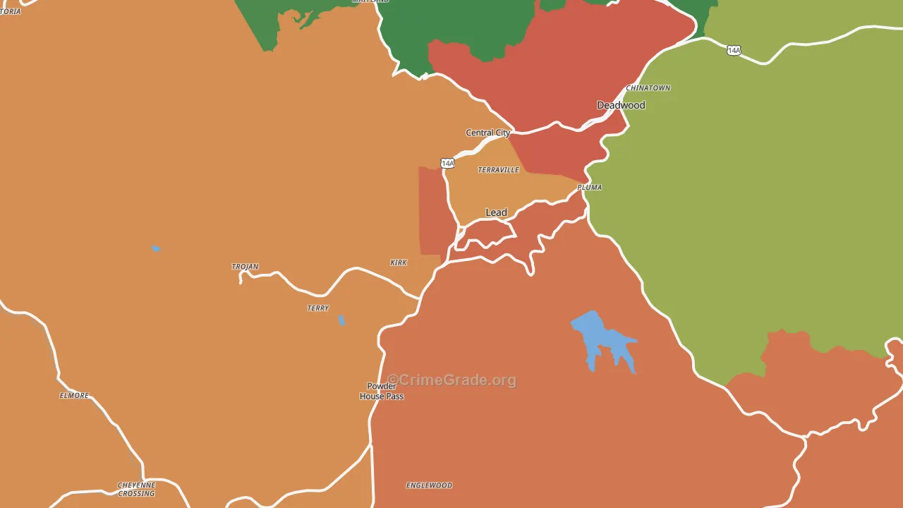 57754, SD Map of Drug-Related Crime Rates