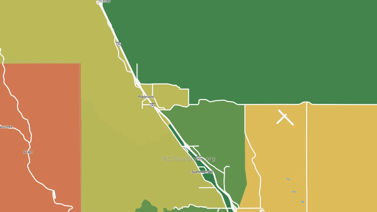 57769, SD Map of Drug-Related Crime Rates