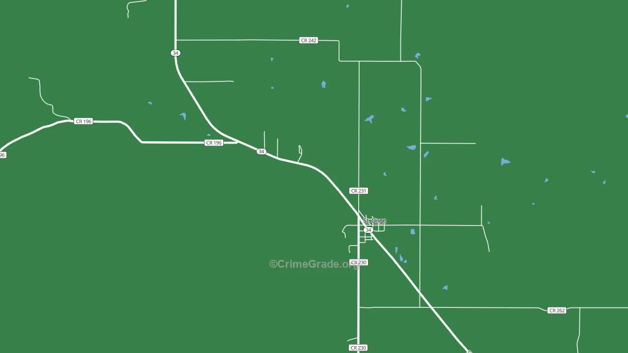 57779, SD Map of Drug-Related Crime Rates