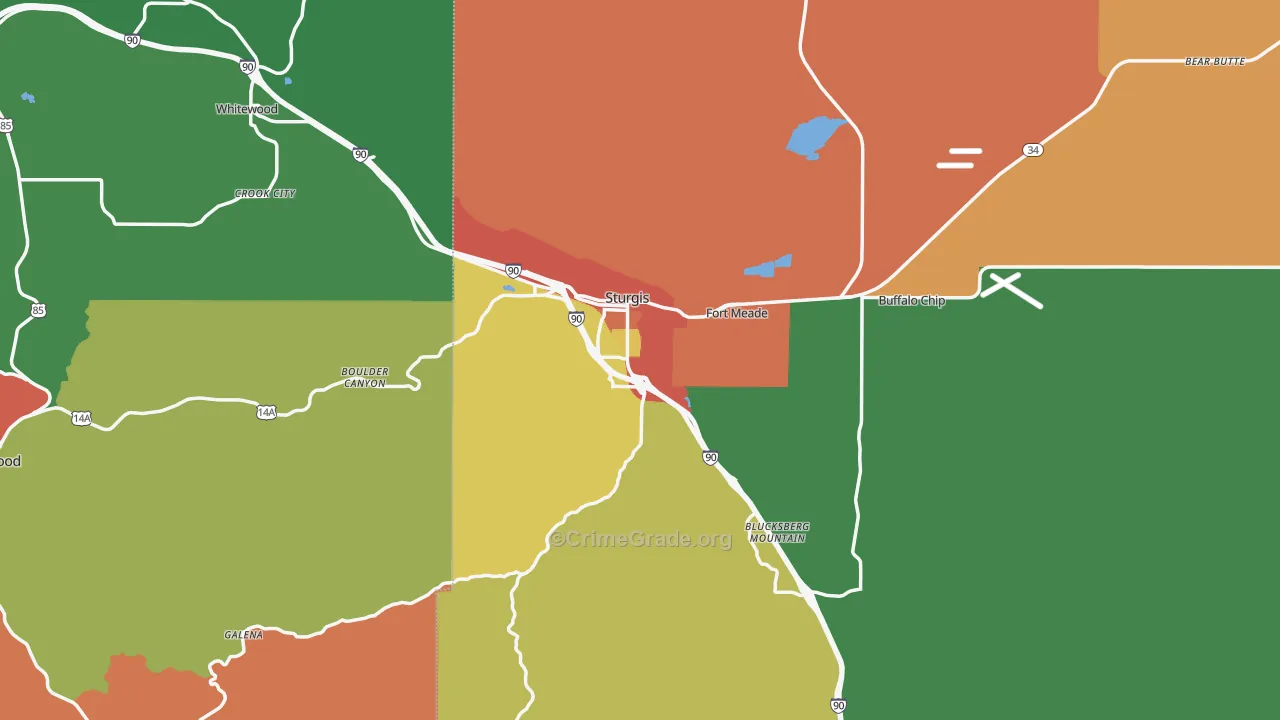 57785, SD Map of Drug-Related Crime Rates