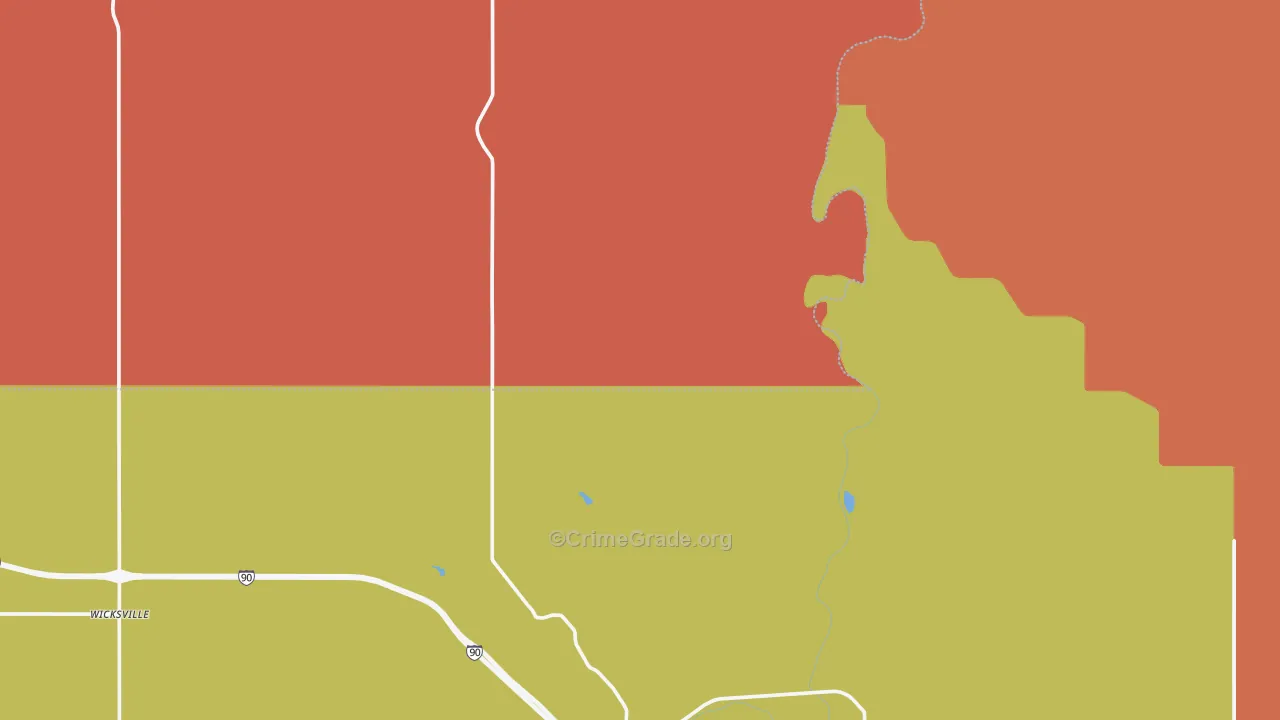 57791, SD Map of Drug-Related Crime Rates