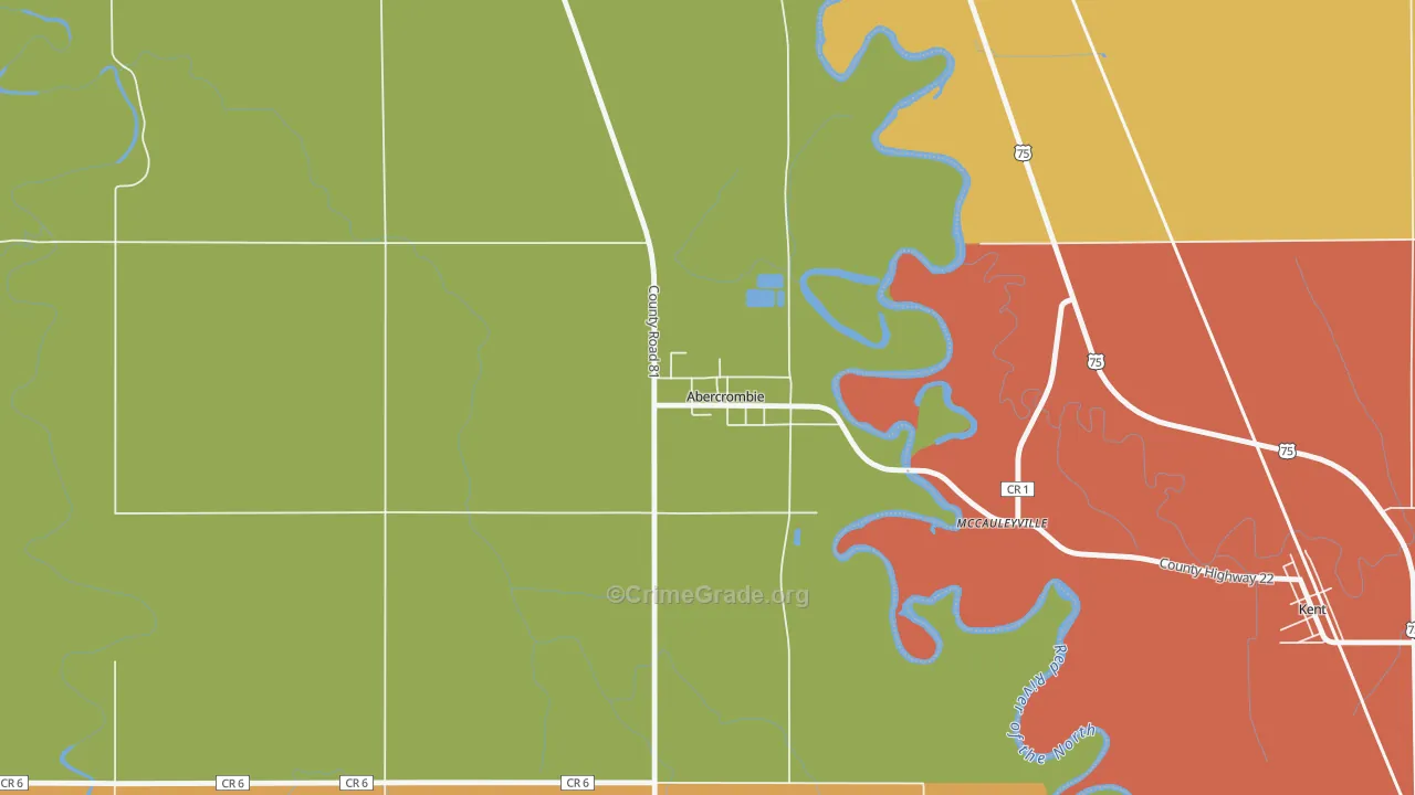 58001, ND Map of Drug-Related Crime Rates