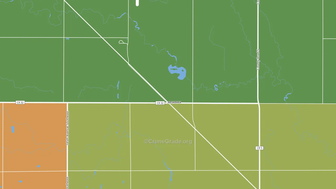 58002, ND Map of Drug-Related Crime Rates