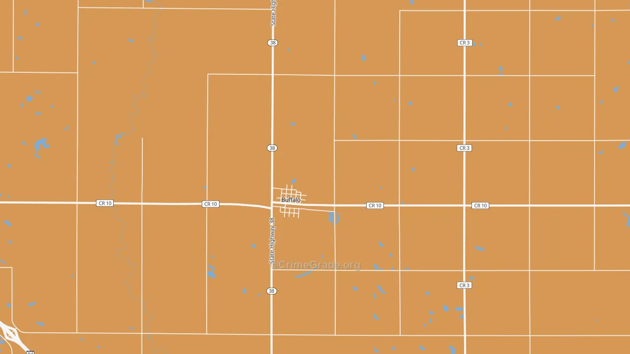 58011, ND Map of Drug-Related Crime Rates