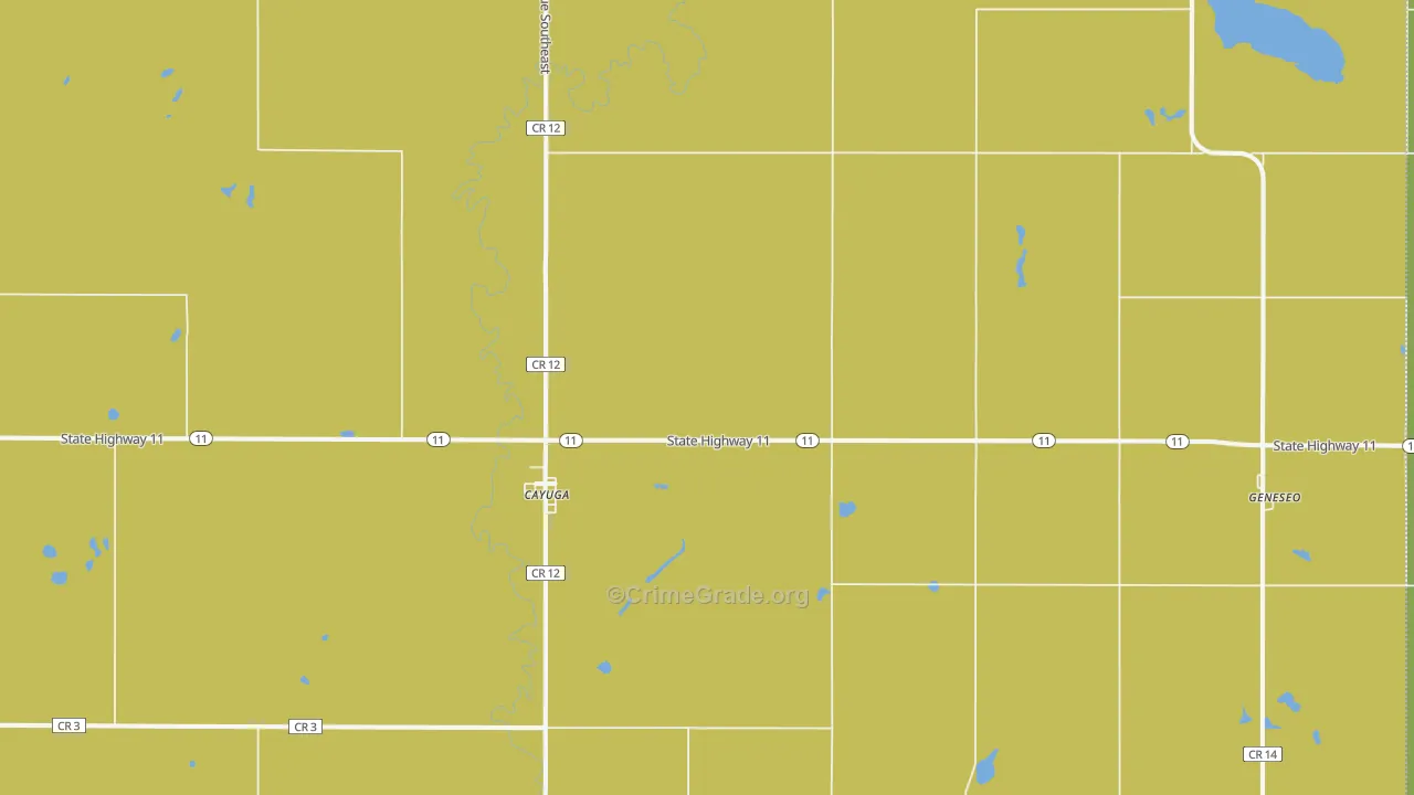 58013, ND Map of Drug-Related Crime Rates