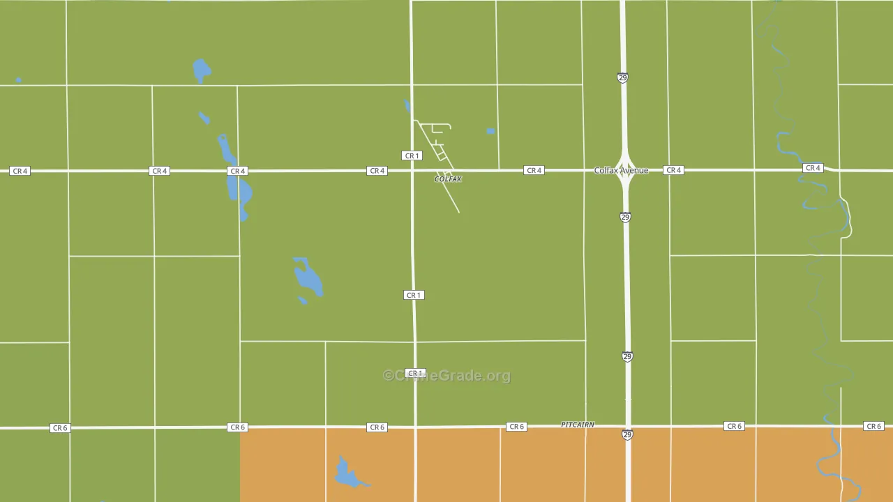 58018, ND Map of Drug-Related Crime Rates