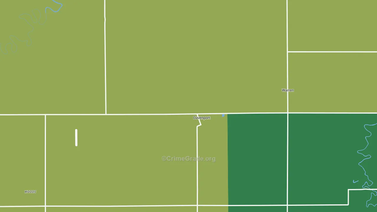 58021, ND Map of Drug-Related Crime Rates