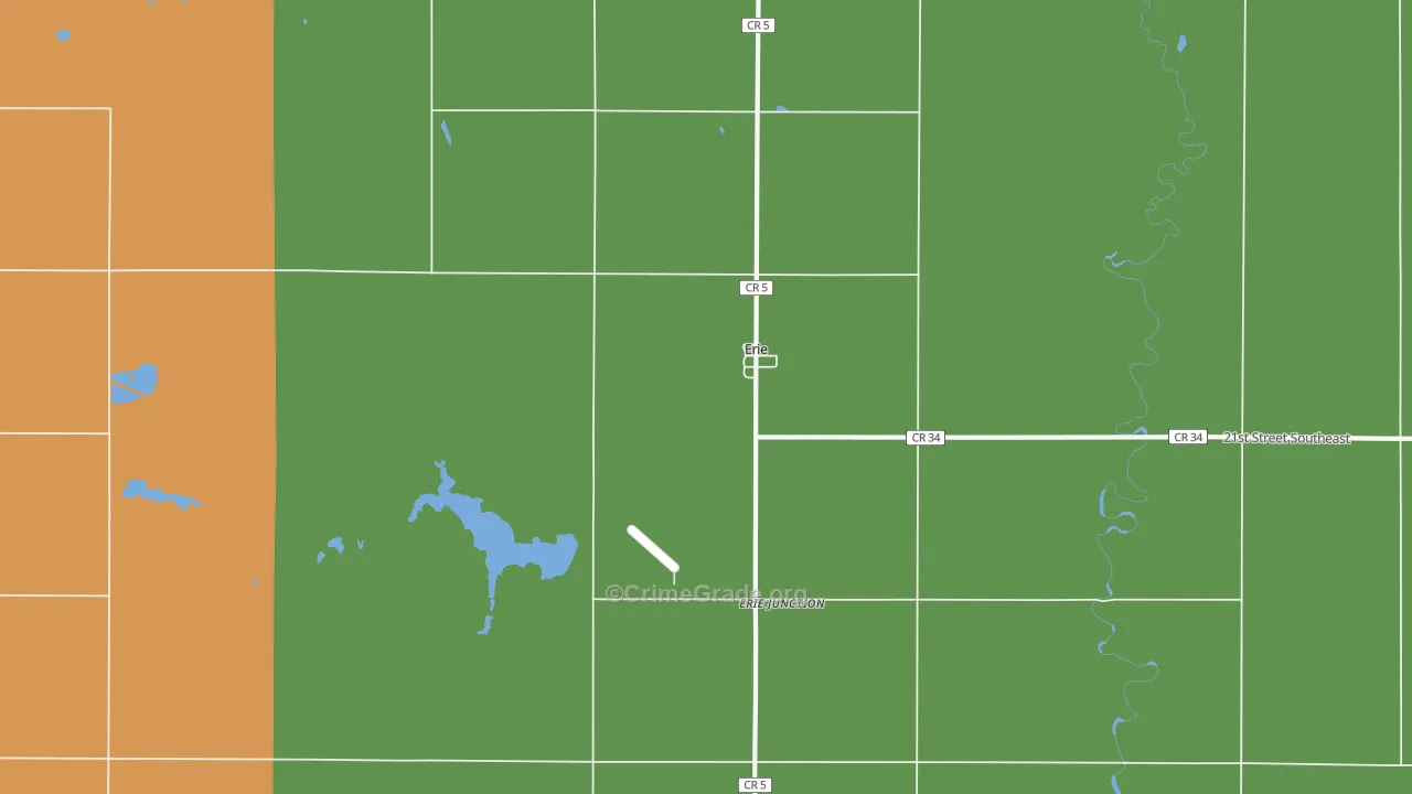 58029, ND Map of Drug-Related Crime Rates
