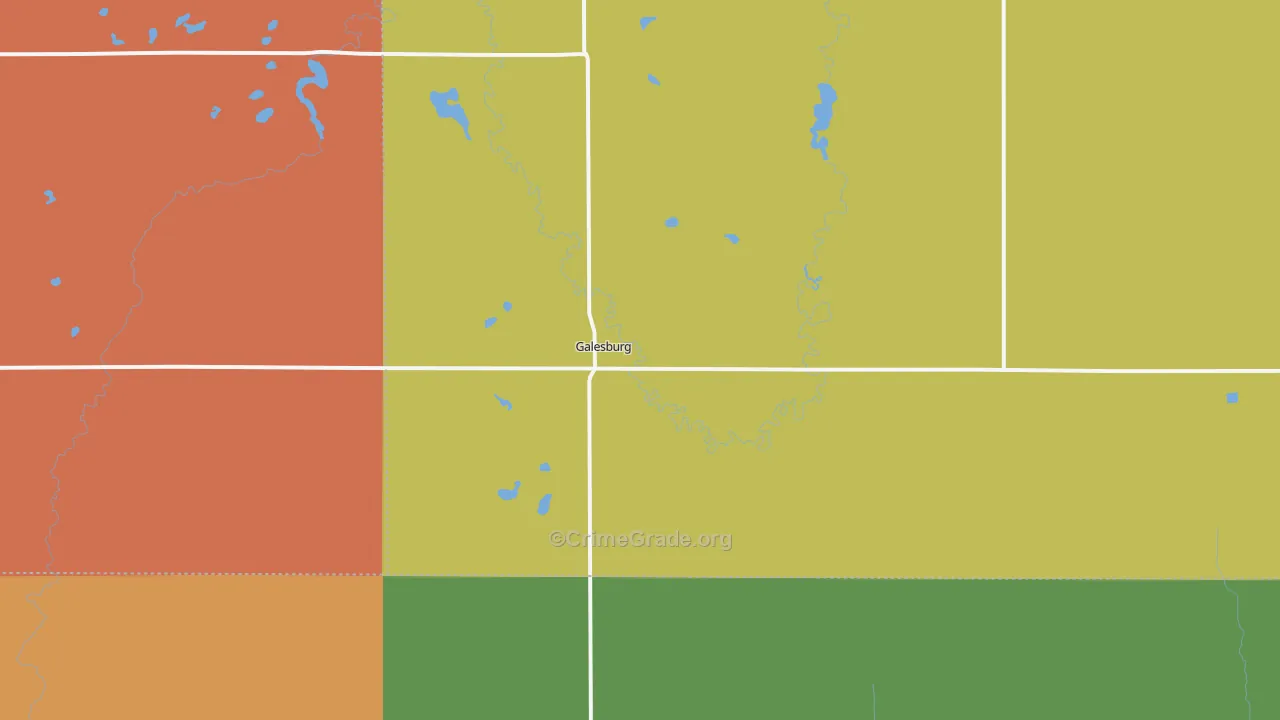 58035, ND Map of Drug-Related Crime Rates