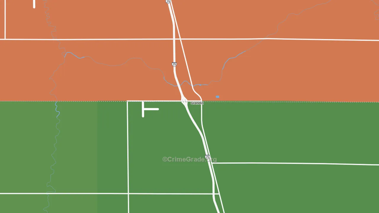 58038, ND Map of Drug-Related Crime Rates