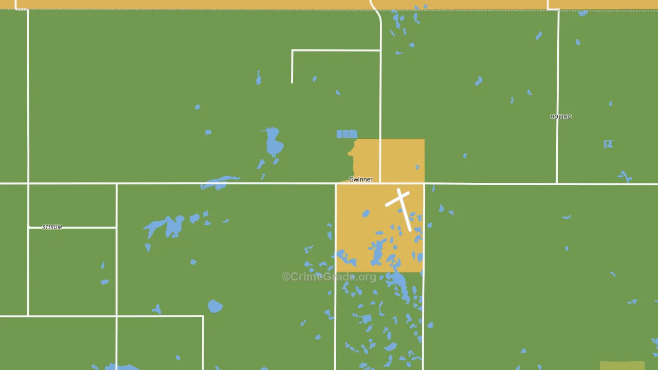 58040, ND Map of Drug-Related Crime Rates