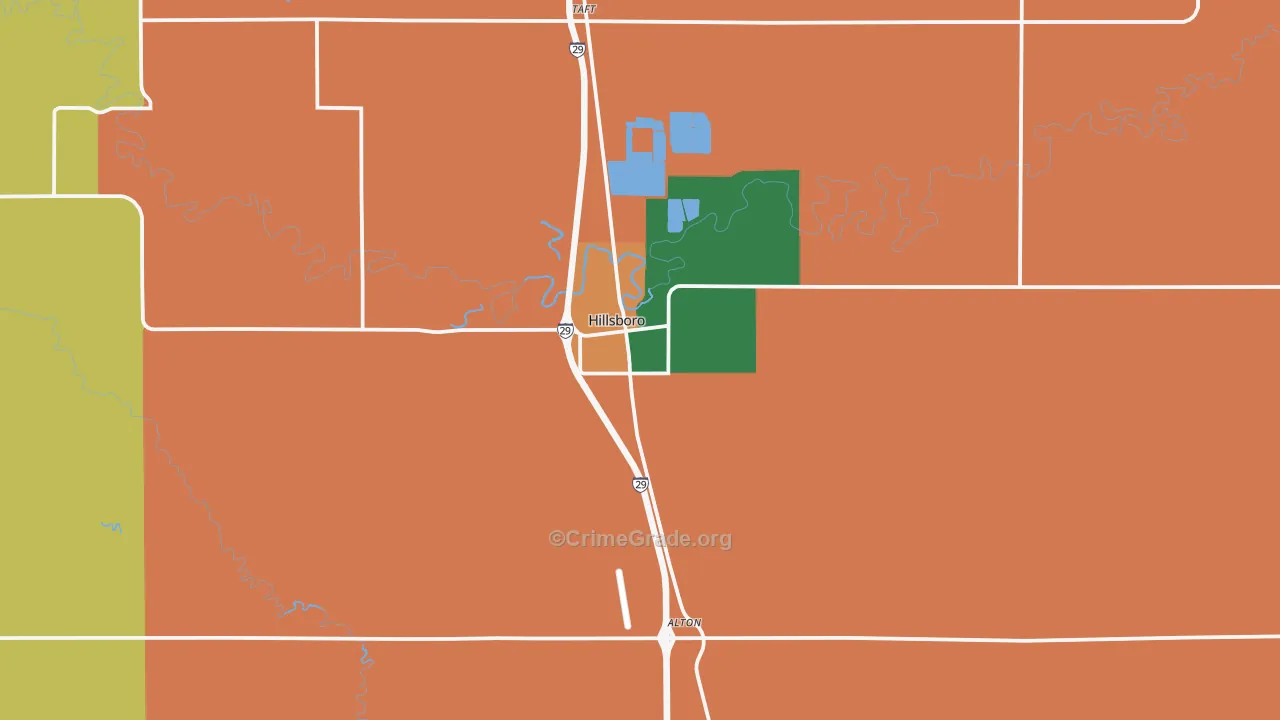 58045, ND Map of Drug-Related Crime Rates