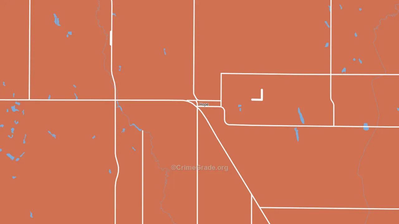 58046, ND Map of Drug-Related Crime Rates