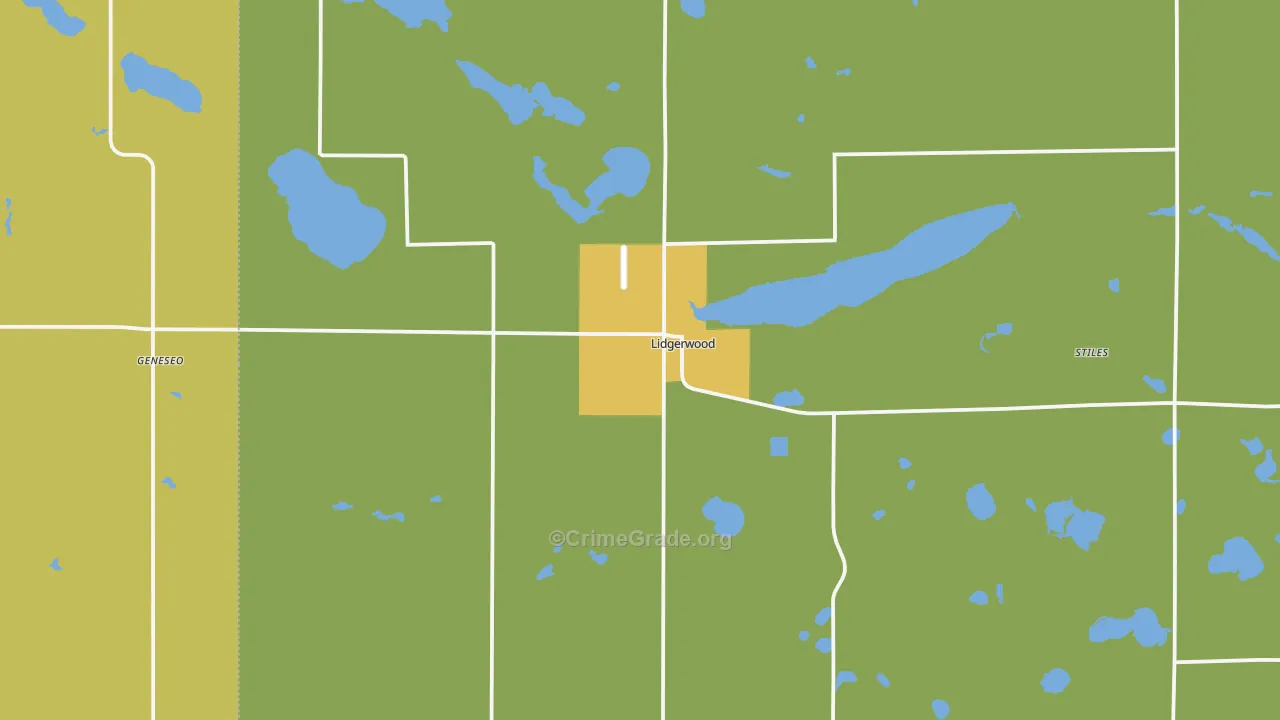 58053, ND Map of Drug-Related Crime Rates
