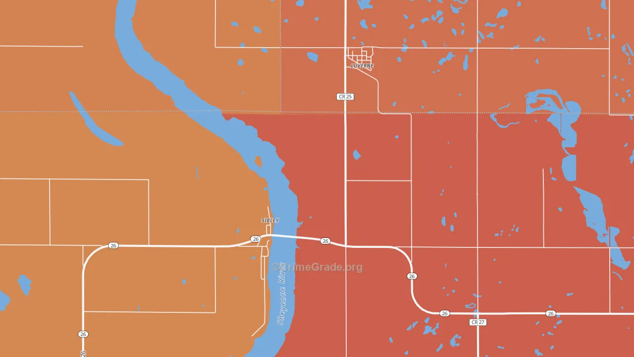 58056, ND Map of Drug-Related Crime Rates