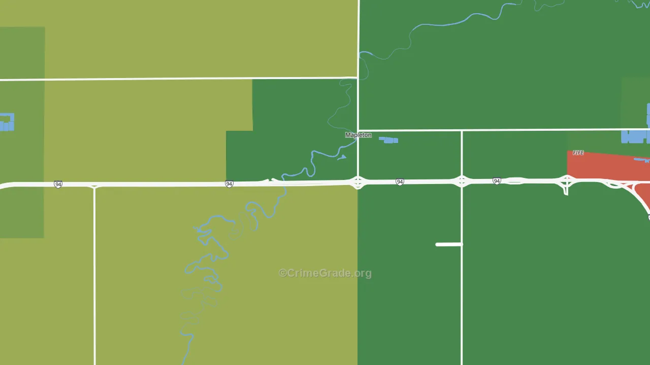 58059, ND Map of Drug-Related Crime Rates