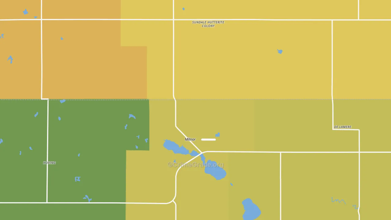 58060, ND Map of Drug-Related Crime Rates