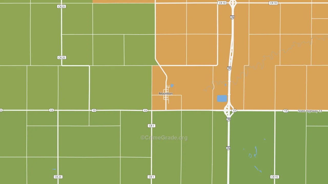 58061, ND Map of Drug-Related Crime Rates