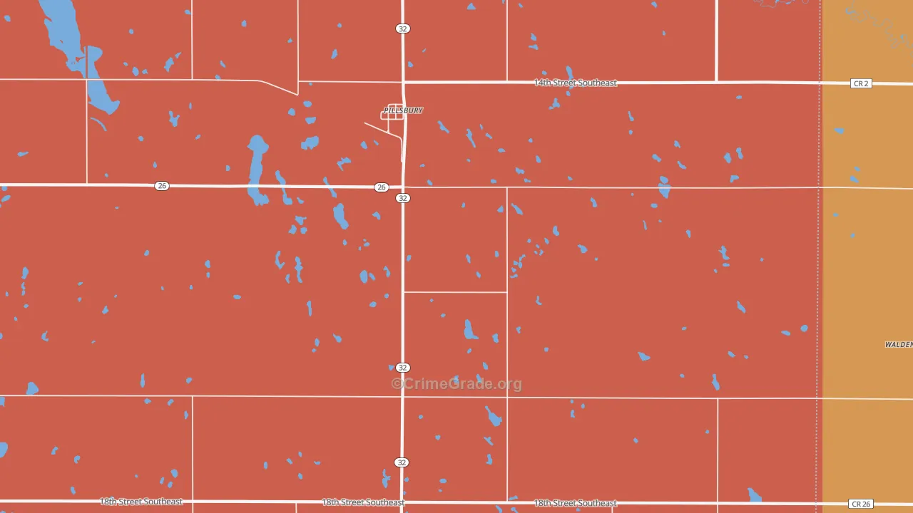 58065, ND Map of Drug-Related Crime Rates