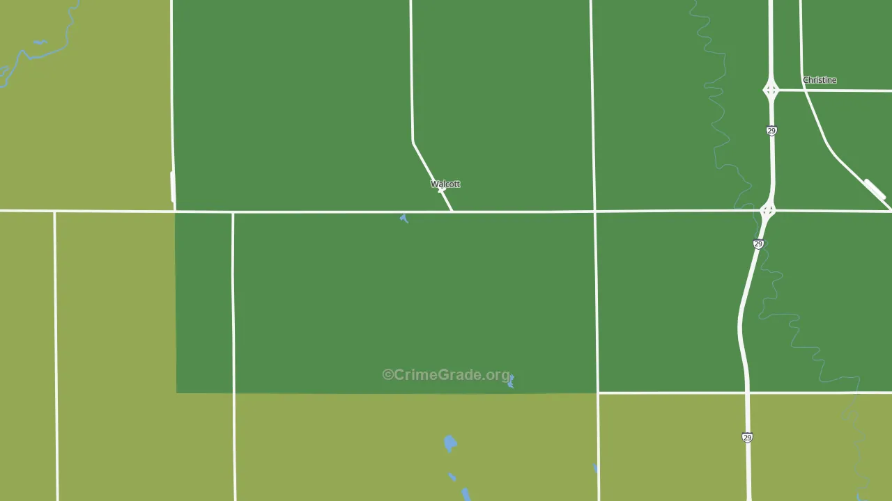 58077, ND Map of Drug-Related Crime Rates
