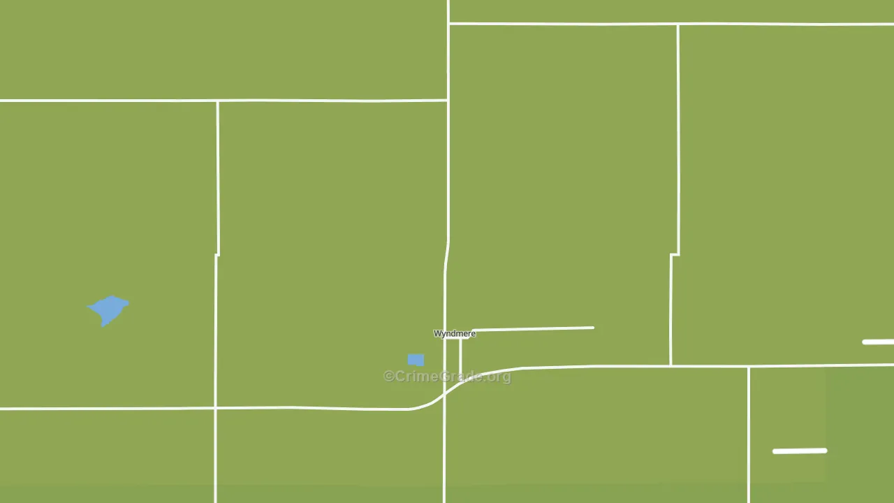 58081, ND Map of Drug-Related Crime Rates
