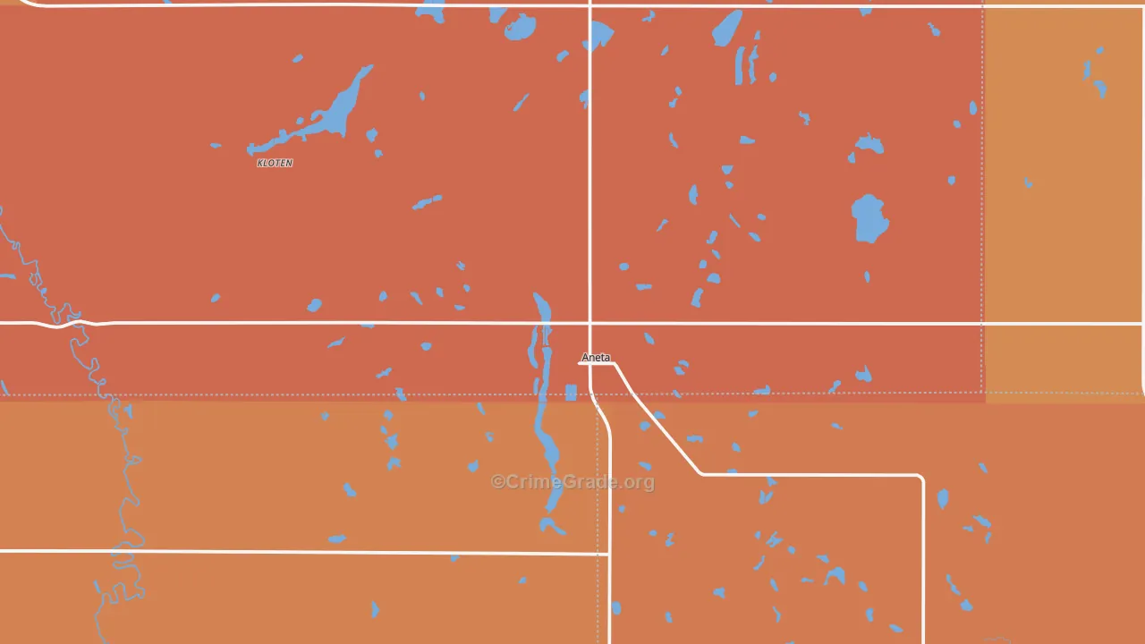 58212, ND Map of Drug-Related Crime Rates