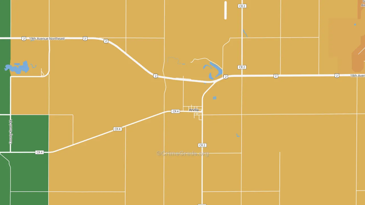58214, ND Map of Drug-Related Crime Rates