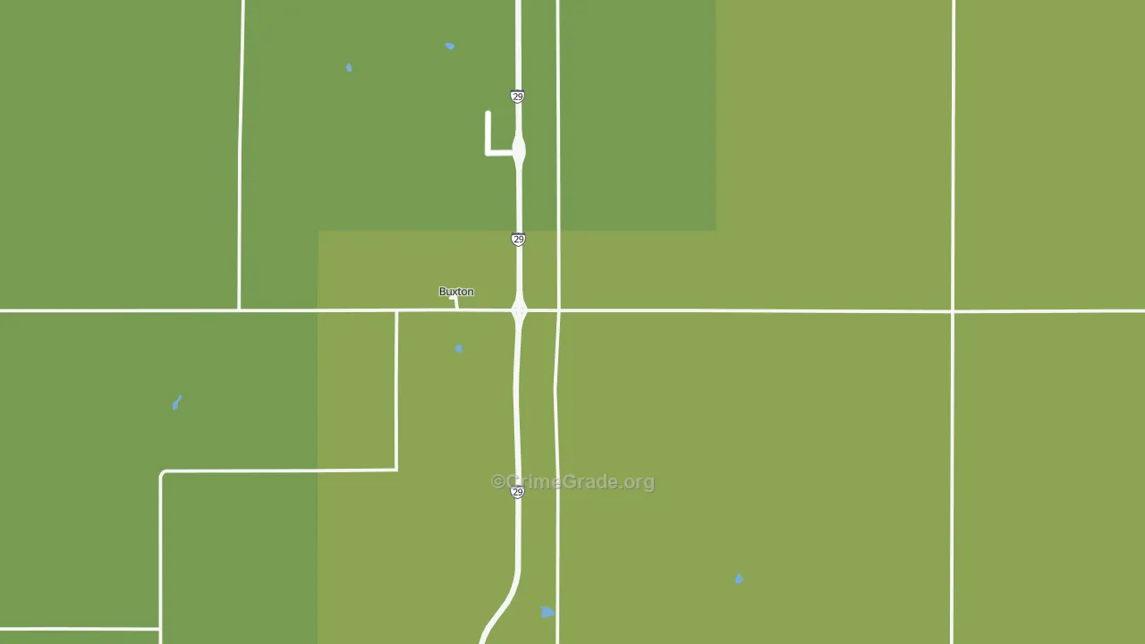 58218, ND Map of Drug-Related Crime Rates
