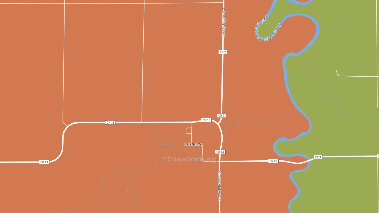 58219, ND Map of Drug-Related Crime Rates
