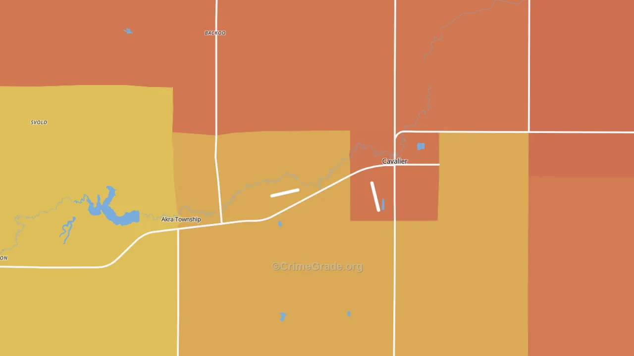 58220, ND Map of Drug-Related Crime Rates