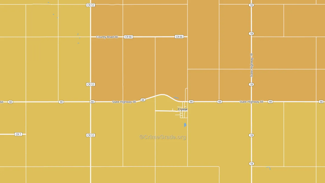 58222, ND Map of Drug-Related Crime Rates