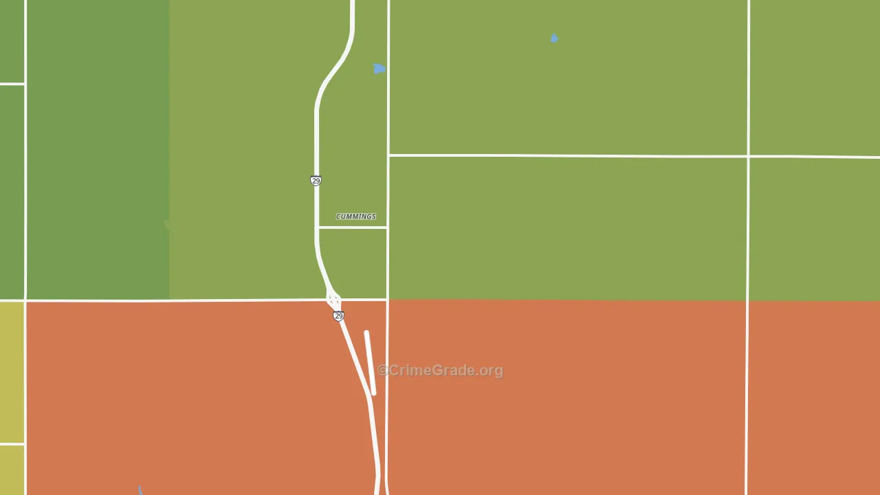58223, ND Map of Drug-Related Crime Rates