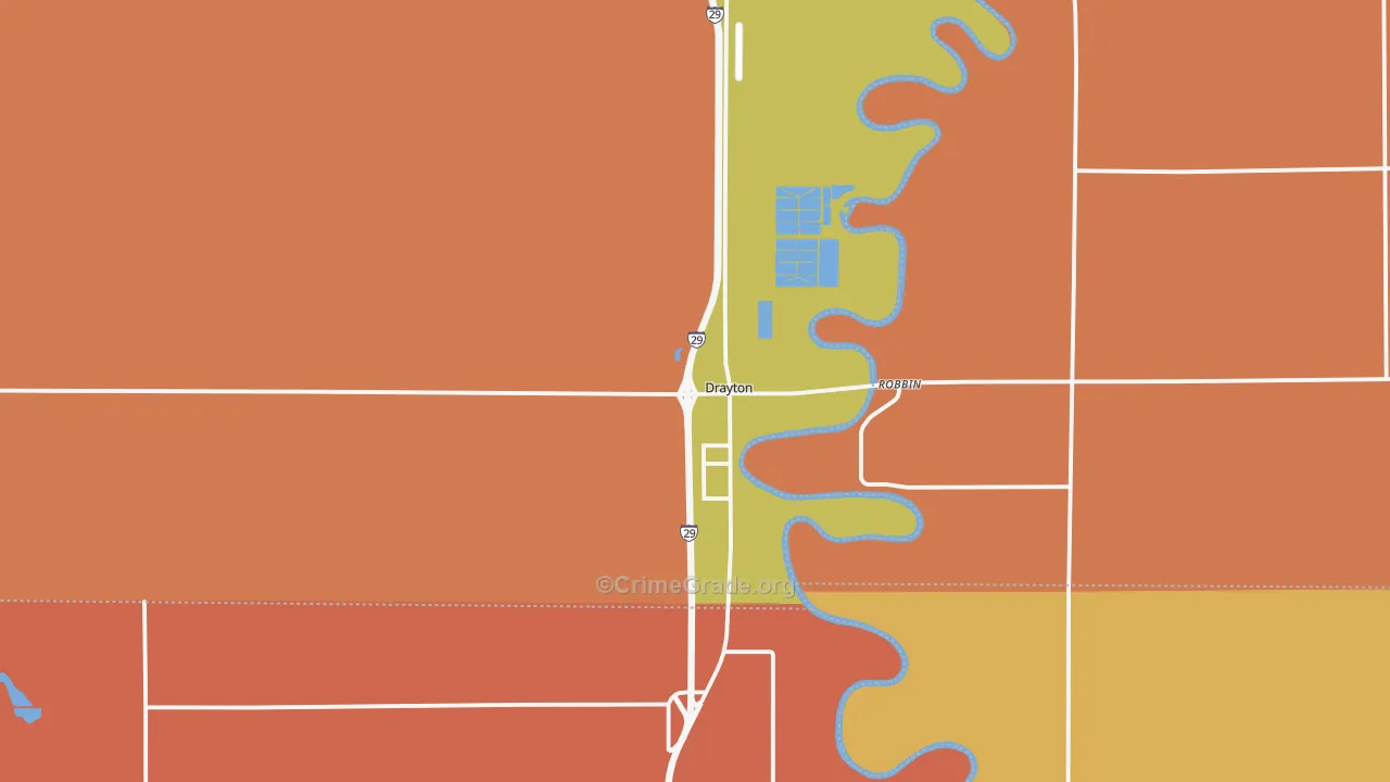 58225, ND Map of Drug-Related Crime Rates