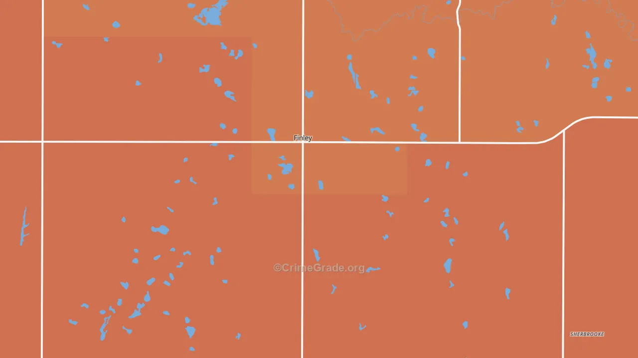 58230, ND Map of Drug-Related Crime Rates
