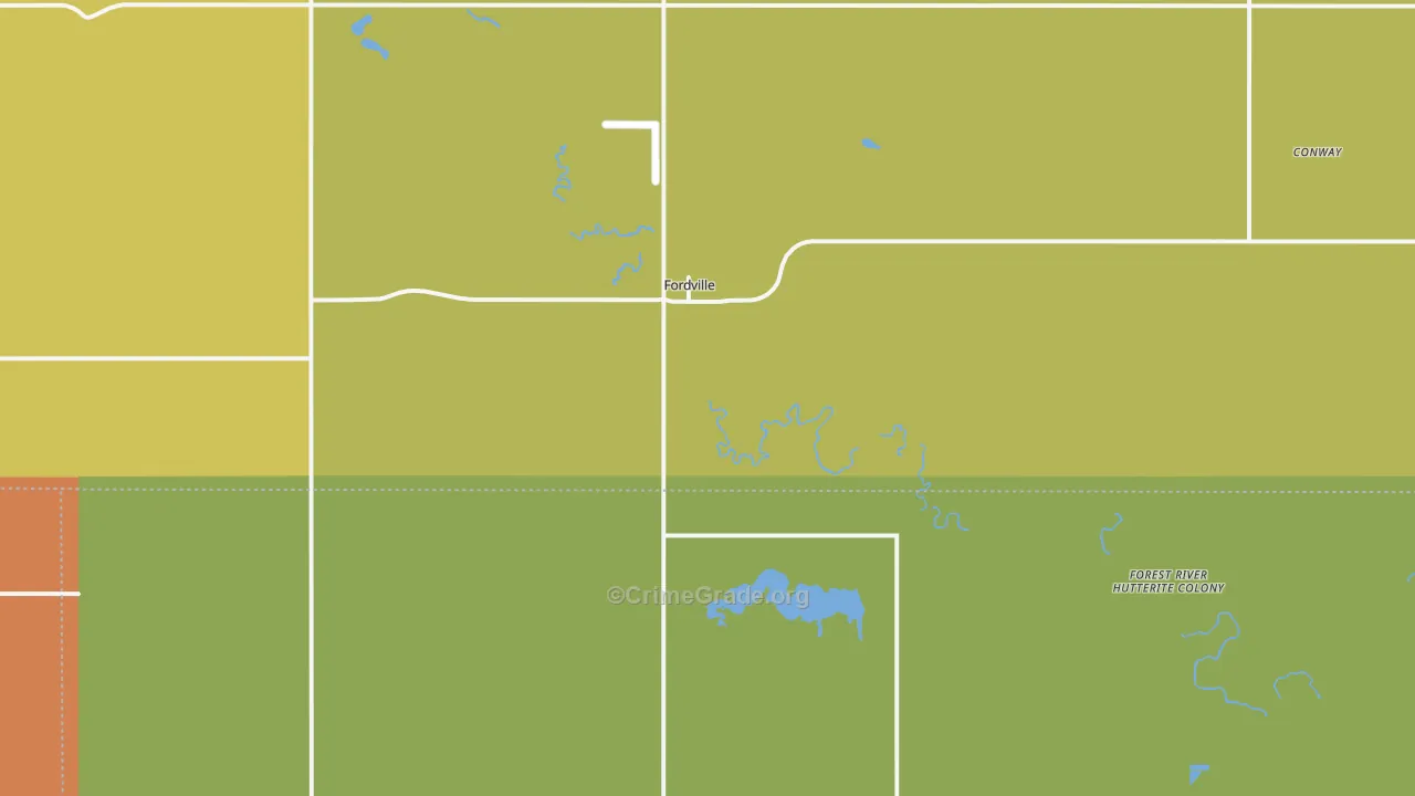 58231, ND Map of Drug-Related Crime Rates