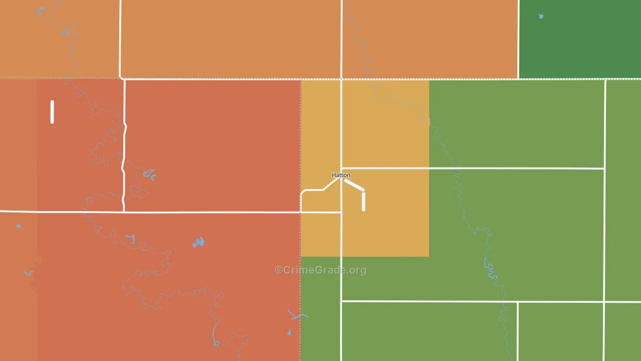 58240, ND Map of Drug-Related Crime Rates
