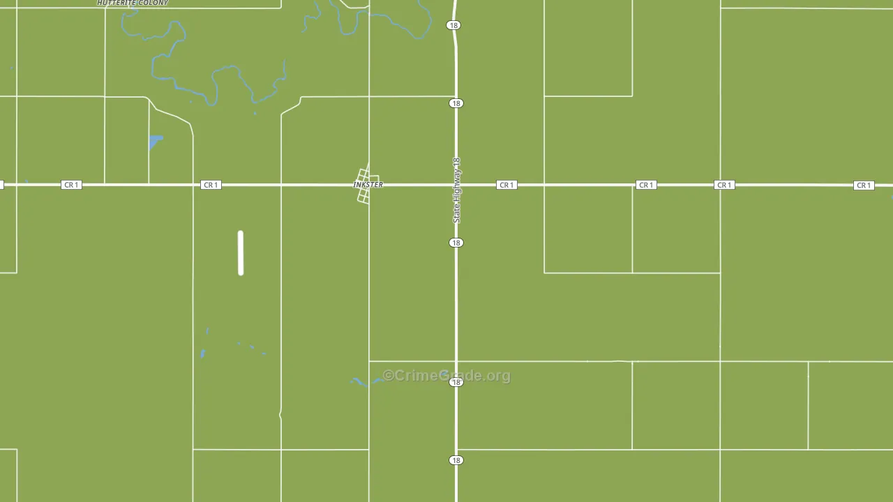 58244, ND Map of Drug-Related Crime Rates
