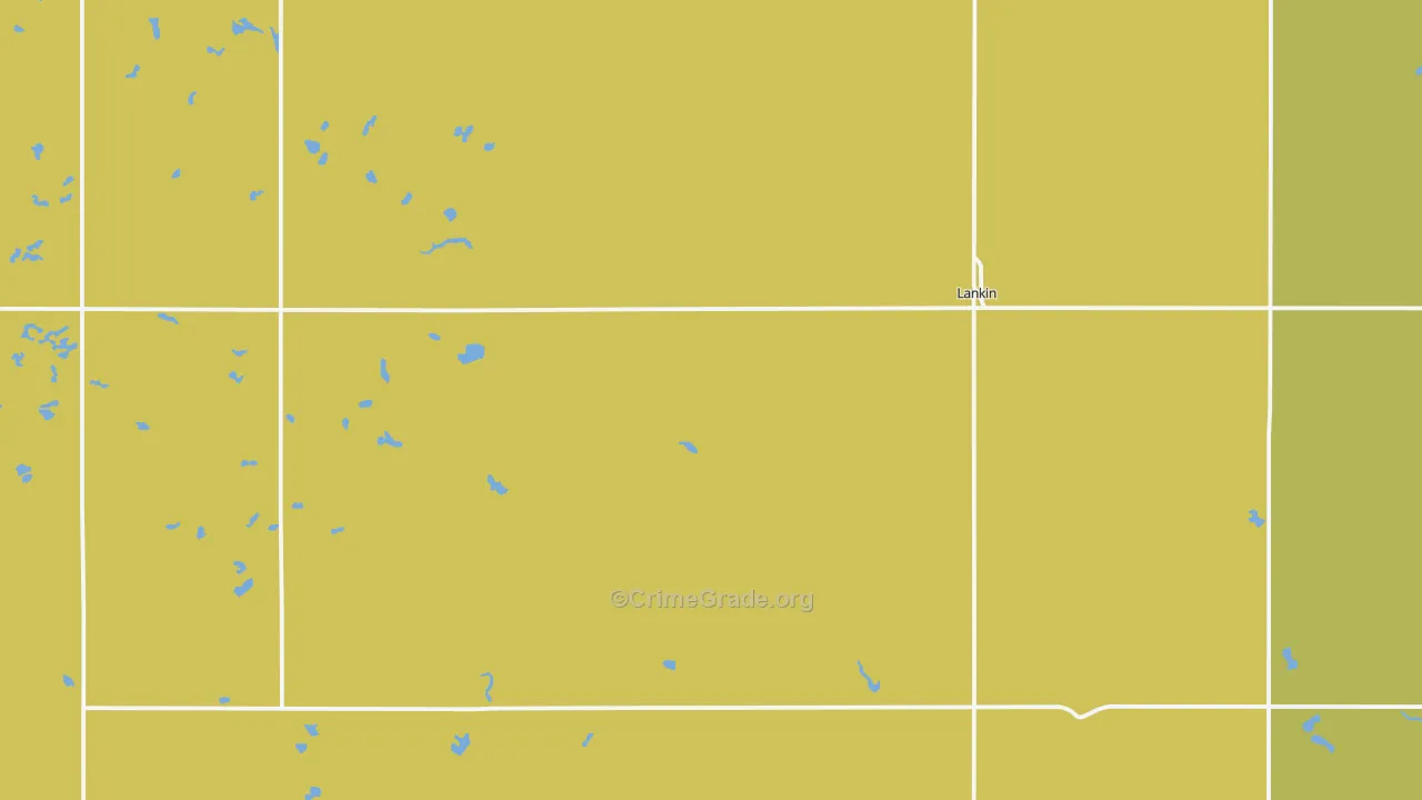 58250, ND Map of Drug-Related Crime Rates