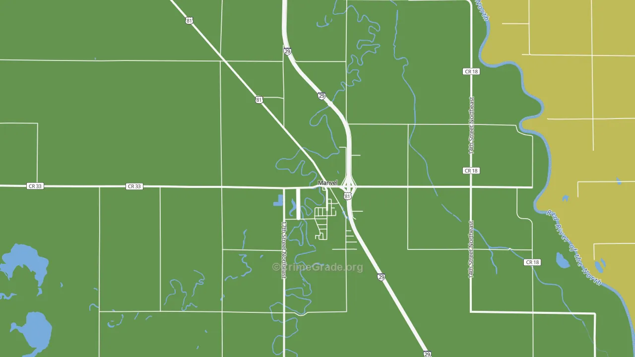 58256, ND Map of Drug-Related Crime Rates