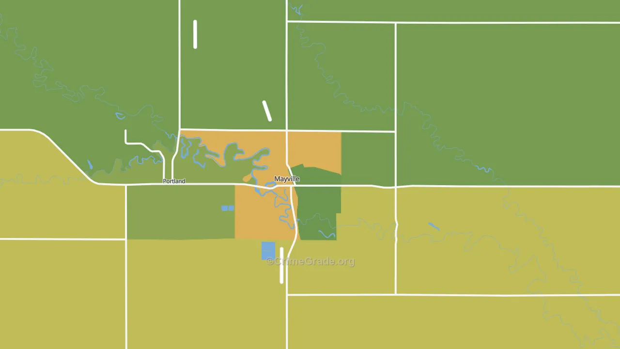 58257, ND Map of Drug-Related Crime Rates