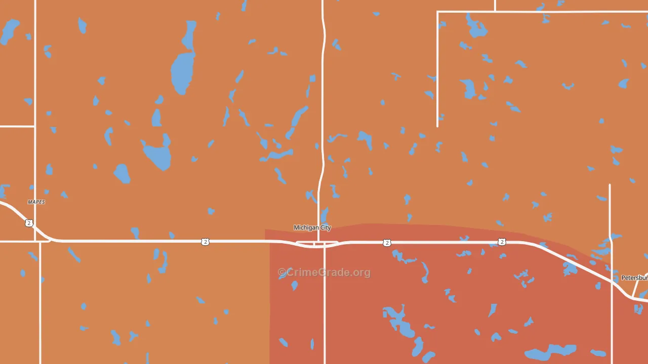 58259, ND Map of Drug-Related Crime Rates
