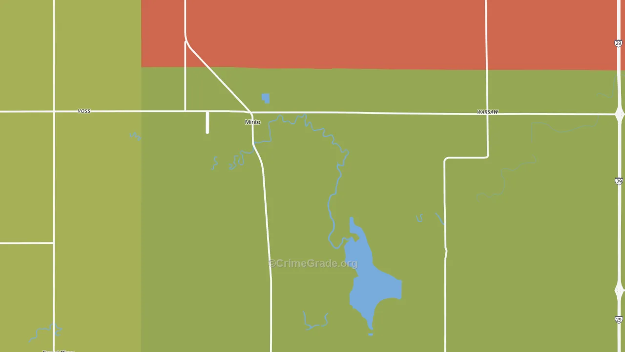 58261, ND Map of Drug-Related Crime Rates