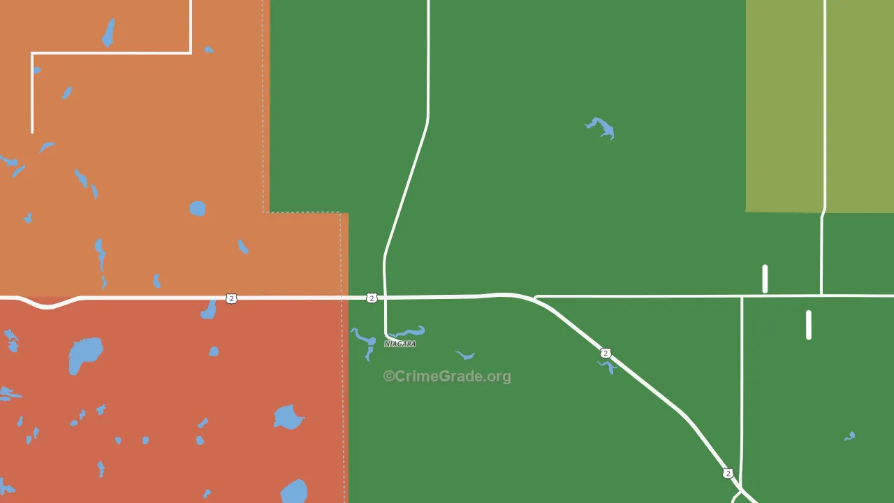 58266, ND Map of Drug-Related Crime Rates