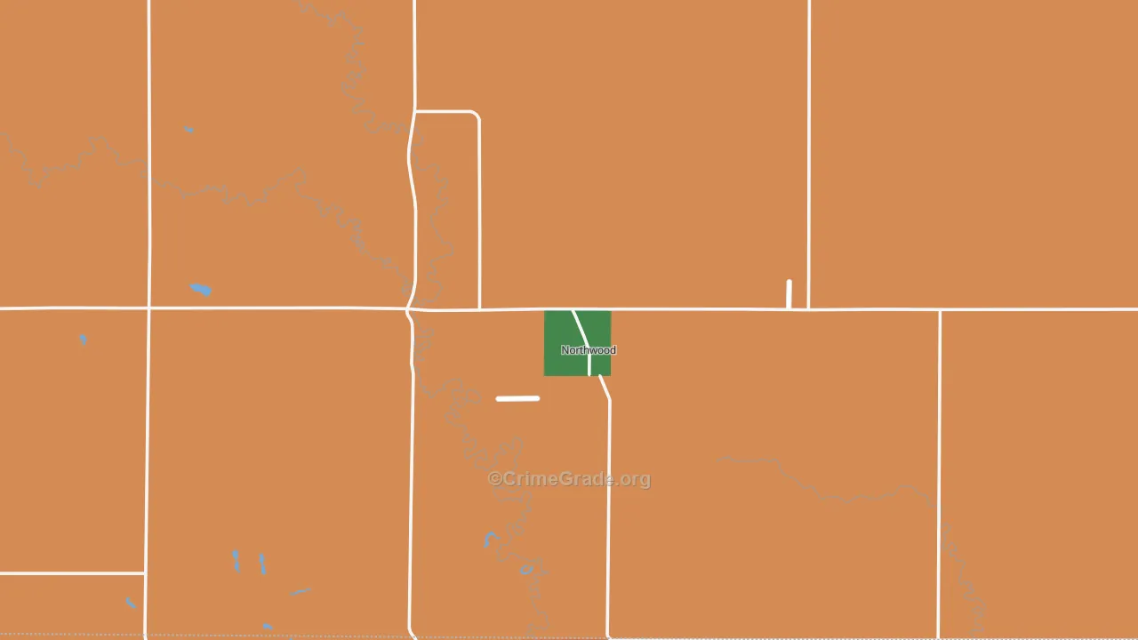 58267, ND Map of Drug-Related Crime Rates