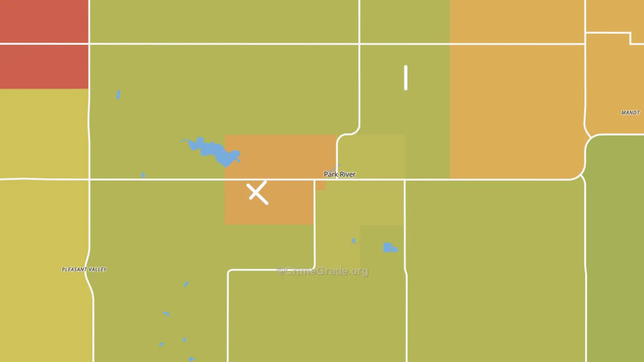 58270, ND Map of Drug-Related Crime Rates