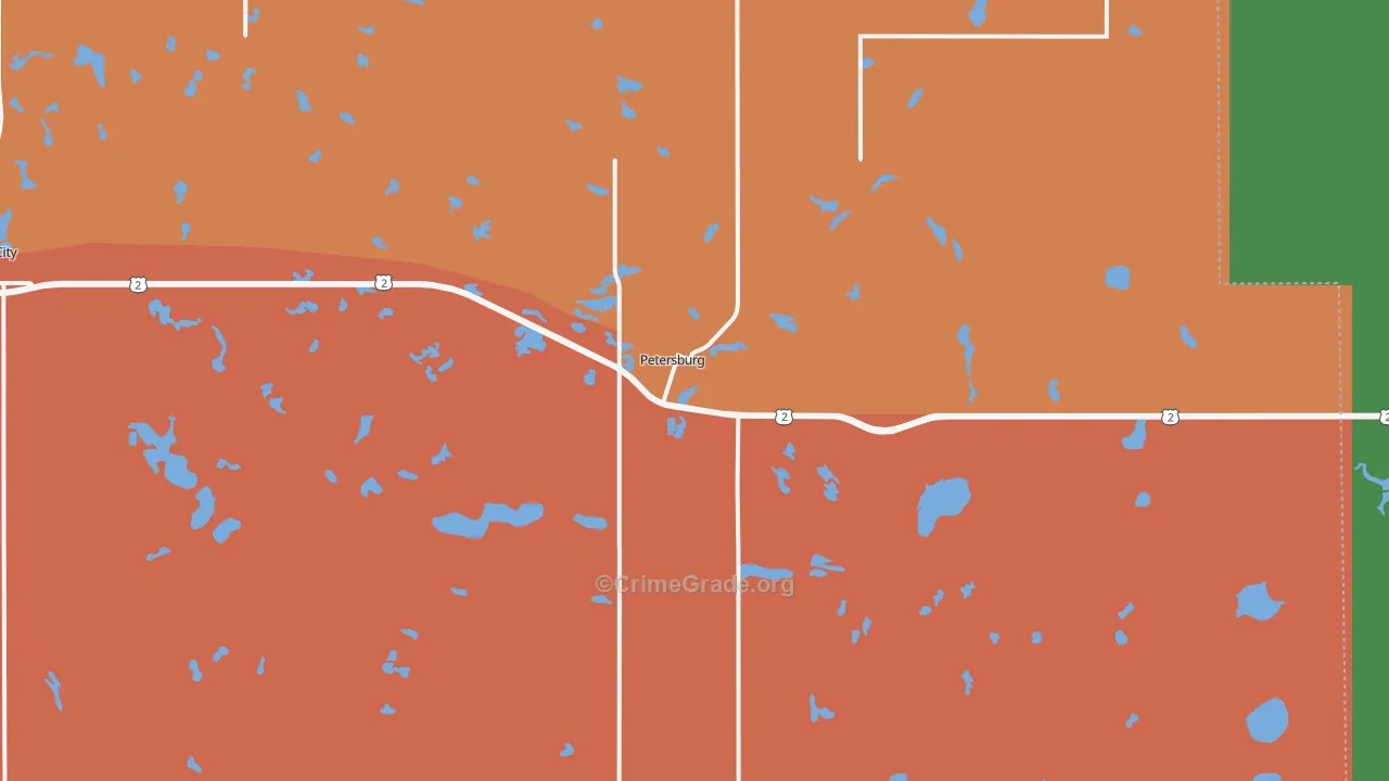 58272, ND Map of Drug-Related Crime Rates