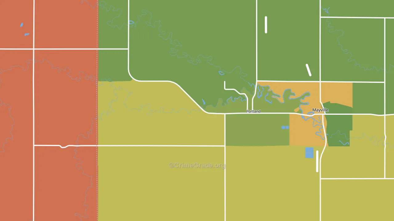58274, ND Map of Drug-Related Crime Rates