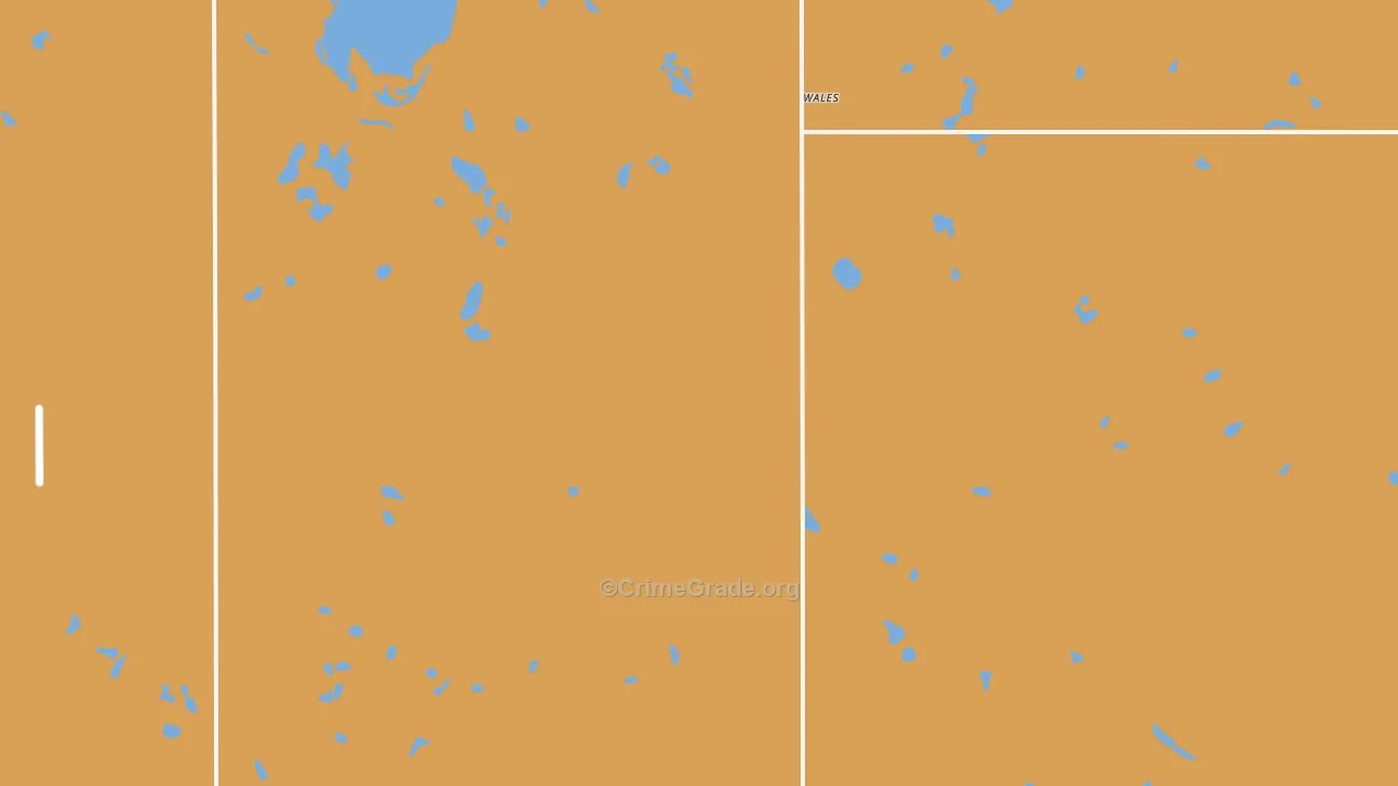58281, ND Map of Drug-Related Crime Rates