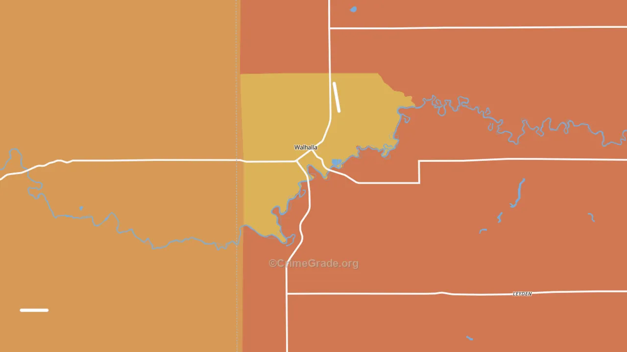 58282, ND Map of Drug-Related Crime Rates
