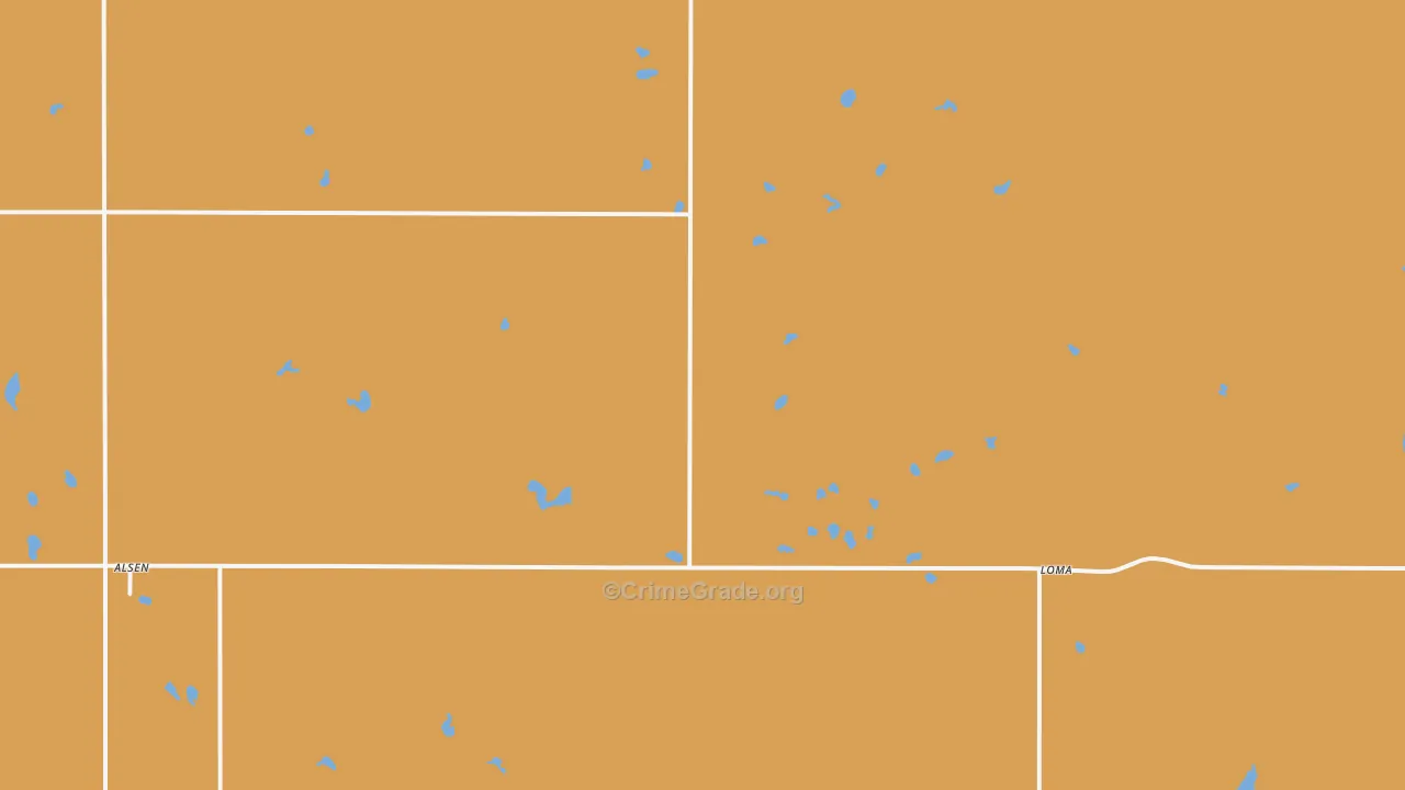 58311, ND Map of Drug-Related Crime Rates